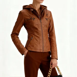 Kayla -  Chaqueta de cuero cómoda