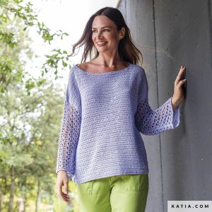 M2194 jersey de crochet para mujer